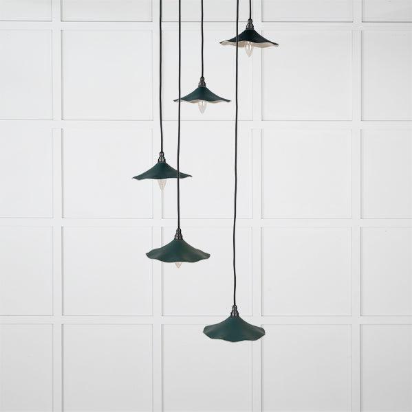 Smooth Nickel Flora Cluster Pendant in Dingle | From The Anvil-Cluster Pendants-Yester Home