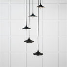 Smooth Nickel Flora Cluster Pendant in Elan Black | From The Anvil-Cluster Pendants-Yester Home