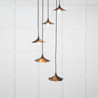 Smooth Nickel Flora Cluster Pendant in Elan Black | From The Anvil-Cluster Pendants-Yester Home