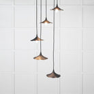 Smooth Nickel Flora Cluster Pendant in Soot | From The Anvil-Cluster Pendants-Yester Home