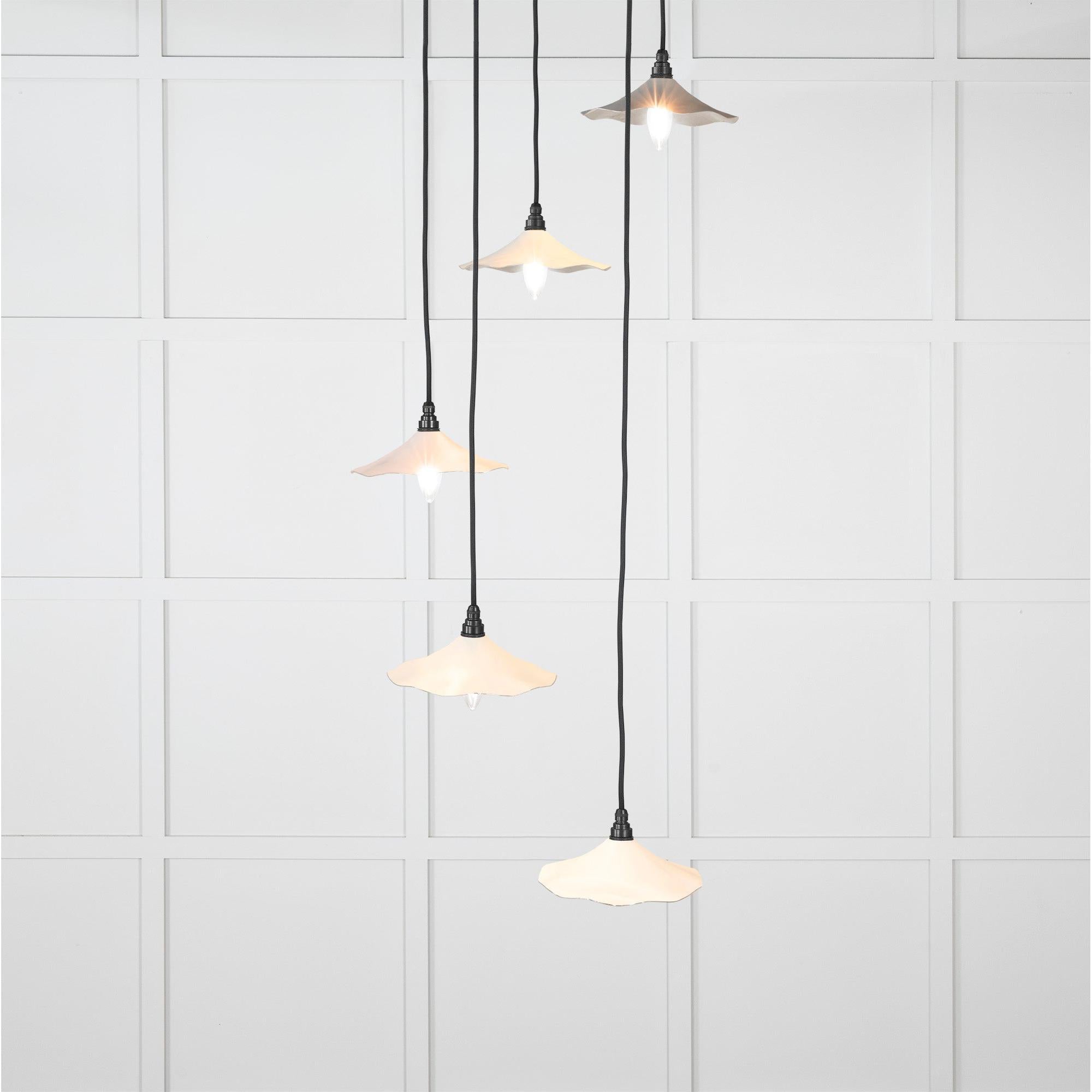 Smooth Nickel Flora Cluster Pendant in Teasel | From The Anvil - Cluster Pendants - From The Anvil - Yester Home