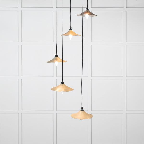 Smooth Nickel Flora Cluster Pendant in Tump | From The Anvil-Cluster Pendants-Yester Home