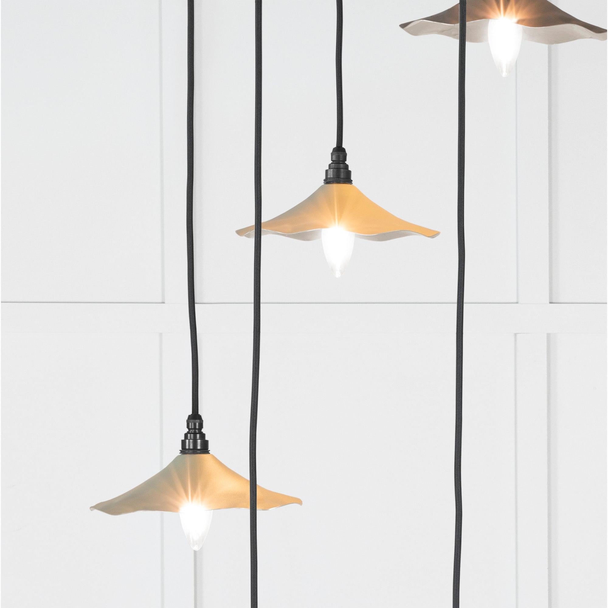 Smooth Nickel Flora Cluster Pendant in Tump | From The Anvil - Cluster Pendants - From The Anvil - Yester Home