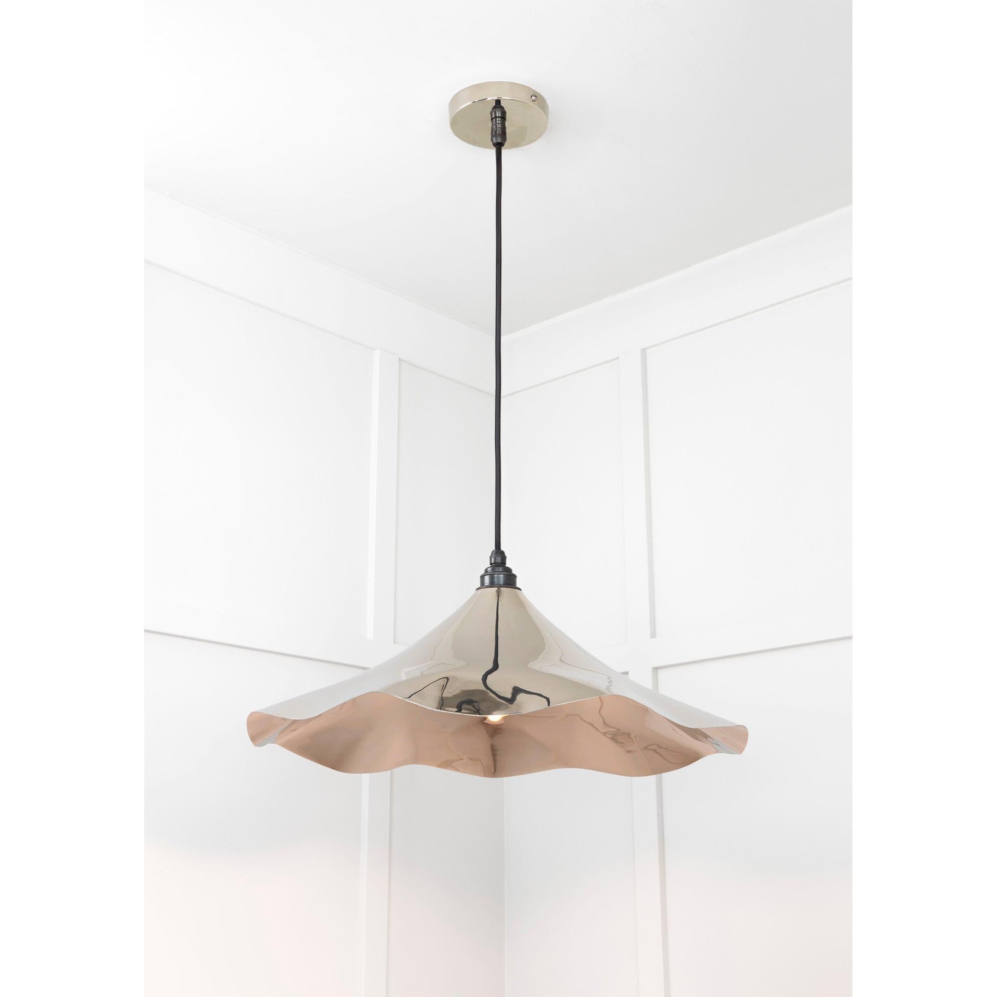 Smooth Nickel Flora Pendant | From The Anvil - Ceiling Lights - From The Anvil - Yester Home