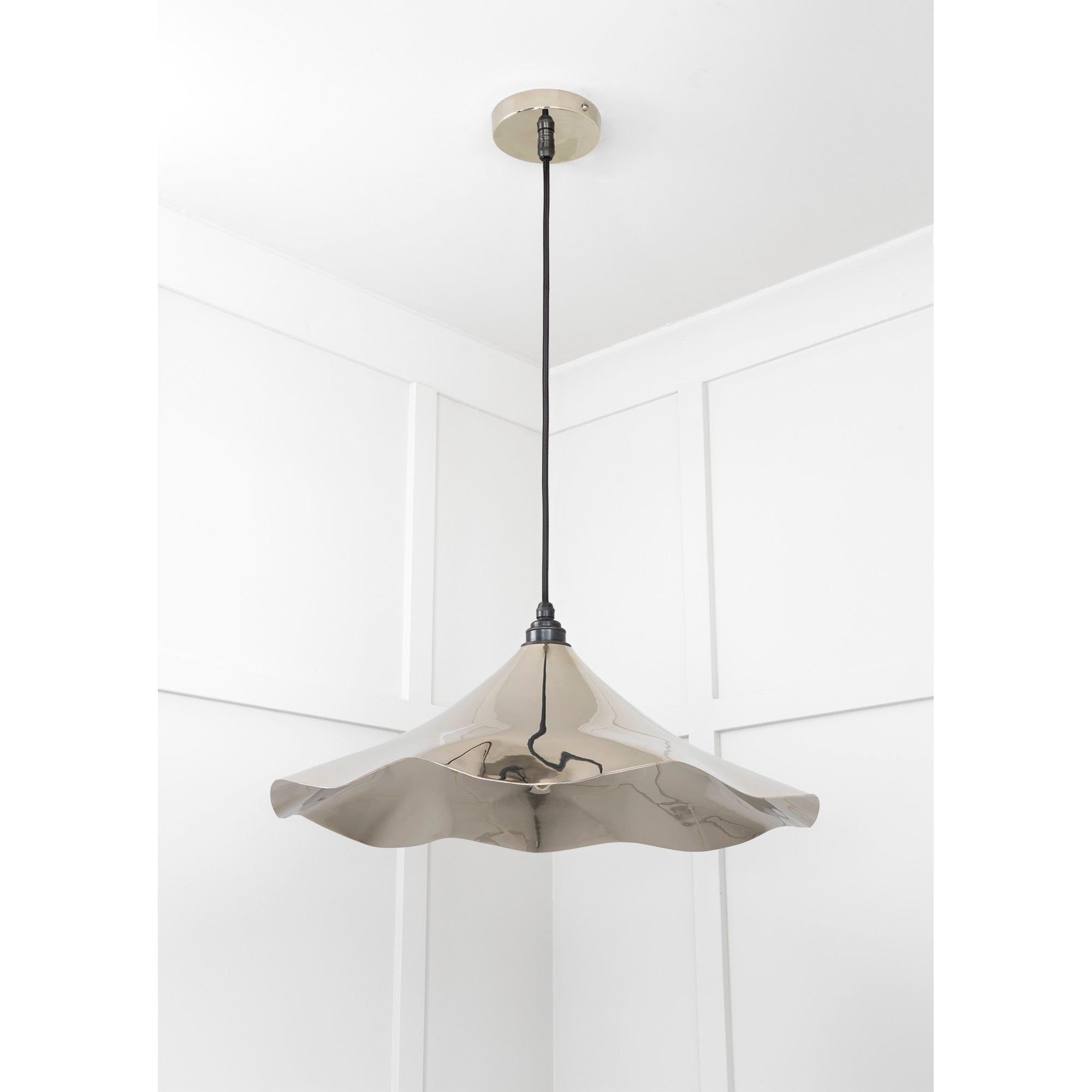 Smooth Nickel Flora Pendant | From The Anvil - Ceiling Lights - From The Anvil - Yester Home