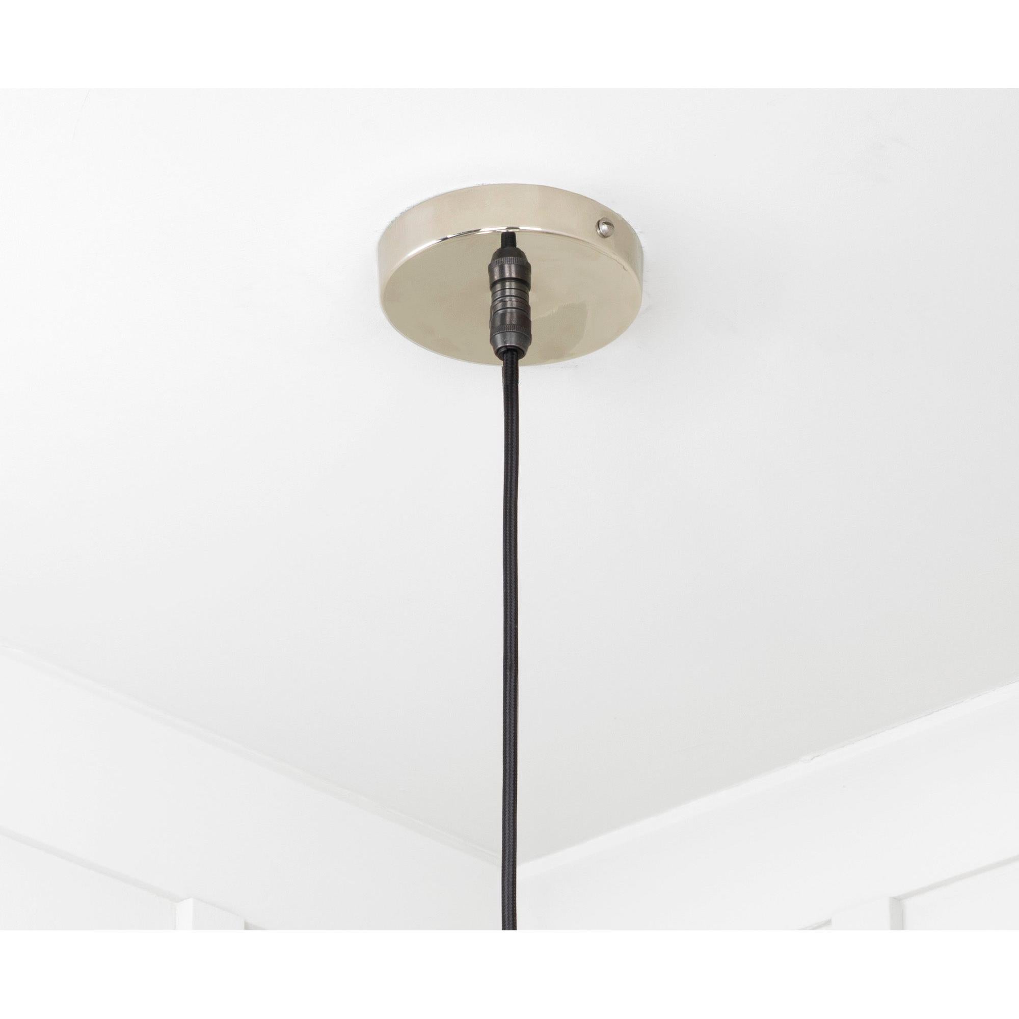 Smooth Nickel Flora Pendant | From The Anvil - Ceiling Lights - From The Anvil - Yester Home