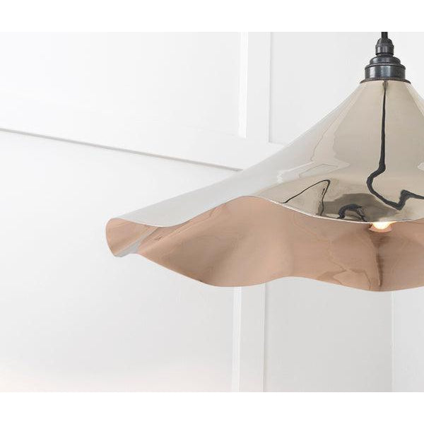 Smooth Nickel Flora Pendant | From The Anvil-Ceiling Pendants-Yester Home