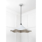 Smooth Nickel Flora Pendant in Birch | From The Anvil-Ceiling Pendants-Yester Home