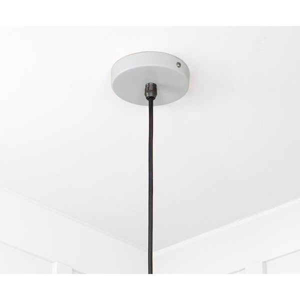 Smooth Nickel Flora Pendant in Birch | From The Anvil-Ceiling Pendants-Yester Home