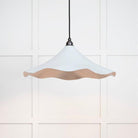 Smooth Nickel Flora Pendant in Birch | From The Anvil-Ceiling Pendants-Yester Home
