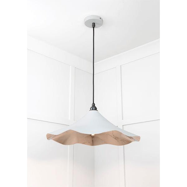 Smooth Nickel Flora Pendant in Birch | From The Anvil-Ceiling Pendants-Yester Home