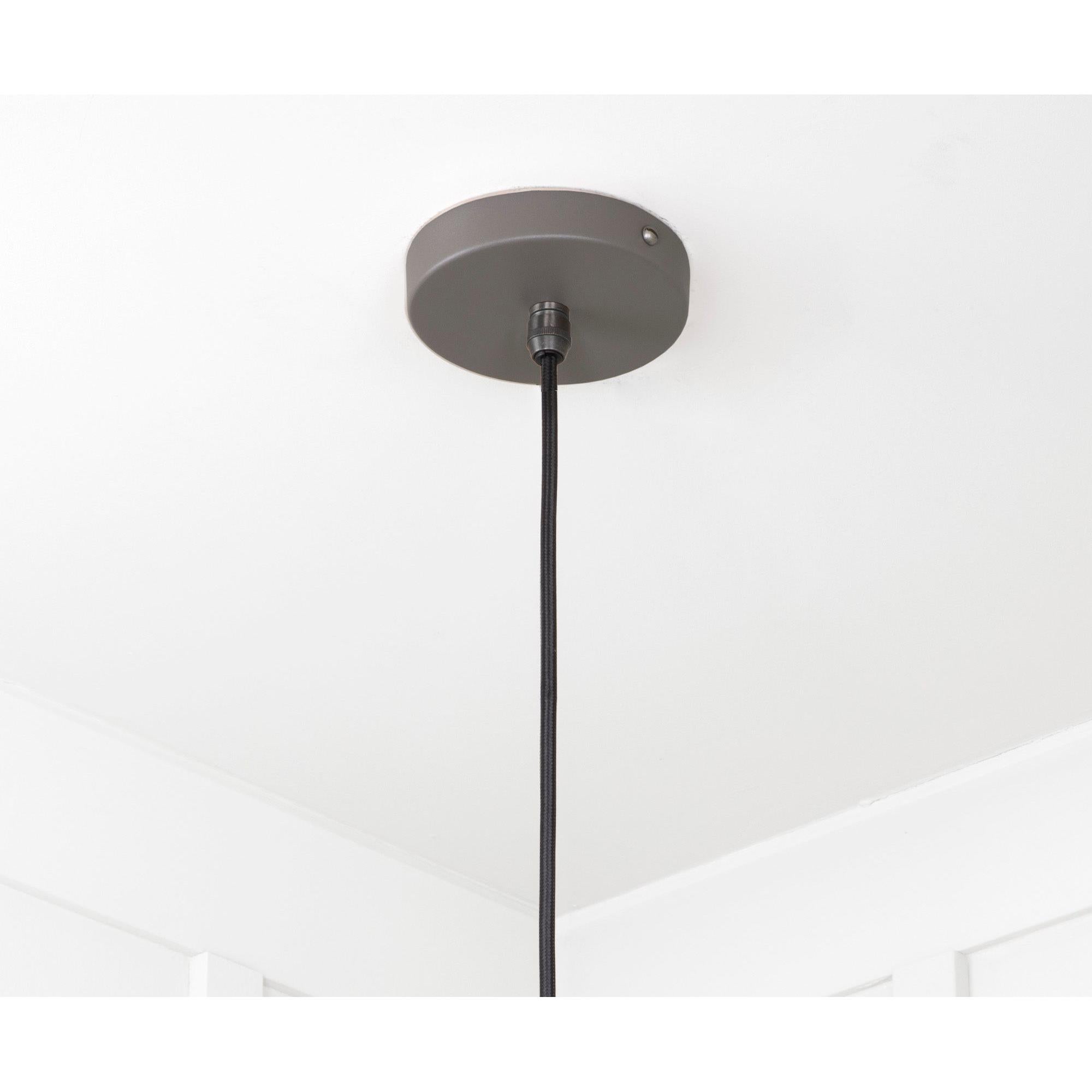 Smooth Nickel Flora Pendant in Bluff | From The Anvil - Ceiling Lights - From The Anvil - Yester Home