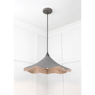 Smooth Nickel Flora Pendant in Bluff | From The Anvil-Ceiling Pendants-Yester Home