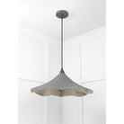 Smooth Nickel Flora Pendant in Bluff | From The Anvil-Ceiling Pendants-Yester Home