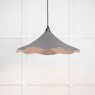 Smooth Nickel Flora Pendant in Bluff | From The Anvil-Ceiling Pendants-Yester Home