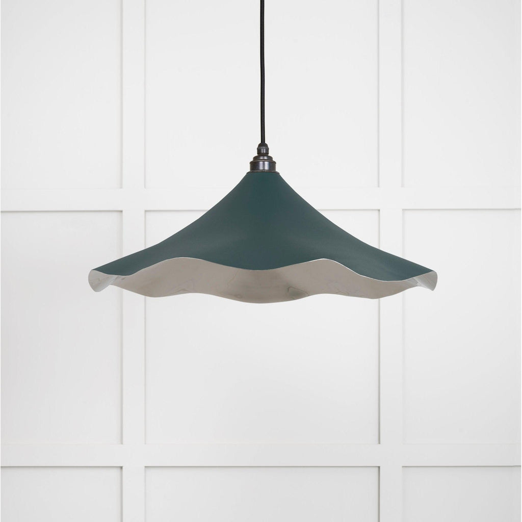 Smooth Nickel Flora Pendant in Dingle | From The Anvil-Ceiling Pendants-Yester Home