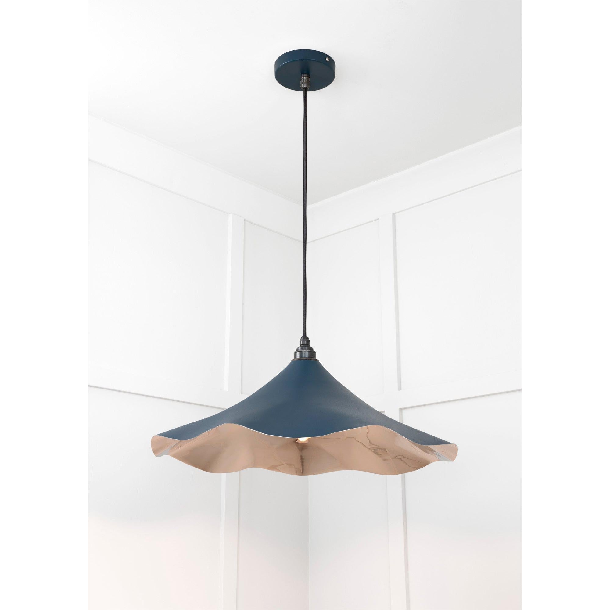 Smooth Nickel Flora Pendant in Dusk | From The Anvil - Ceiling Lights - From The Anvil - Yester Home