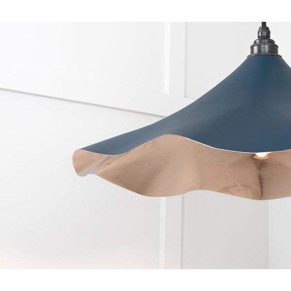 Smooth Nickel Flora Pendant in Dusk | From The Anvil-Ceiling Pendants-Yester Home