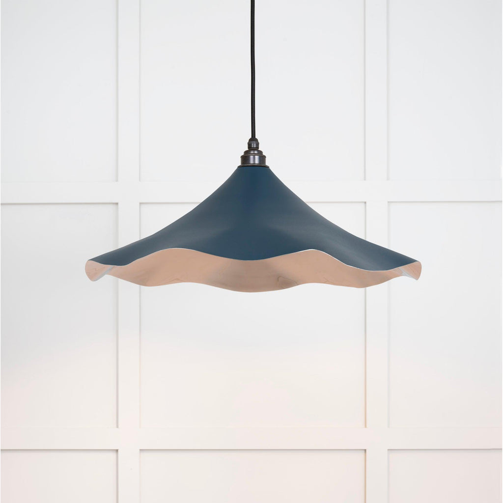 Smooth Nickel Flora Pendant in Dusk | From The Anvil-Ceiling Pendants-Yester Home