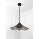 Smooth Nickel Flora Pendant in Elan Black | From The Anvil - Ceiling Lights - From The Anvil - Yester Home
