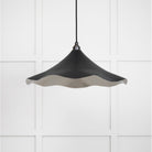 Smooth Nickel Flora Pendant in Elan Black | From The Anvil-Ceiling Pendants-Yester Home