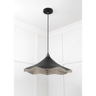 Smooth Nickel Flora Pendant in Elan Black | From The Anvil-Ceiling Pendants-Yester Home