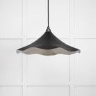 Smooth Nickel Flora Pendant in Elan Black | From The Anvil-Ceiling Pendants-Yester Home