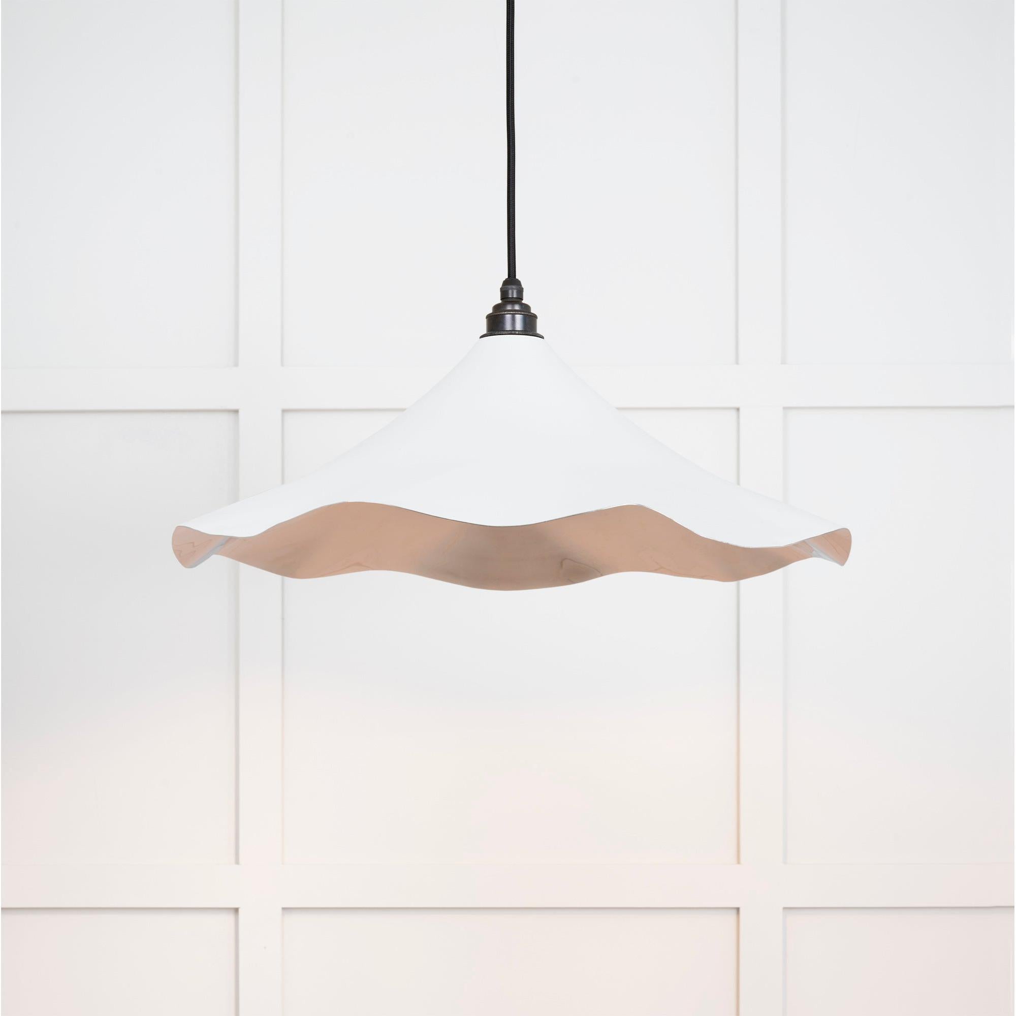 Smooth Nickel Flora Pendant in Flock | From The Anvil - Ceiling Lights - From The Anvil - Yester Home