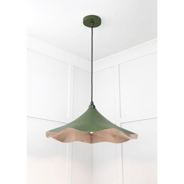 Smooth Nickel Flora Pendant in Heath | From The Anvil-Ceiling Pendants-Yester Home