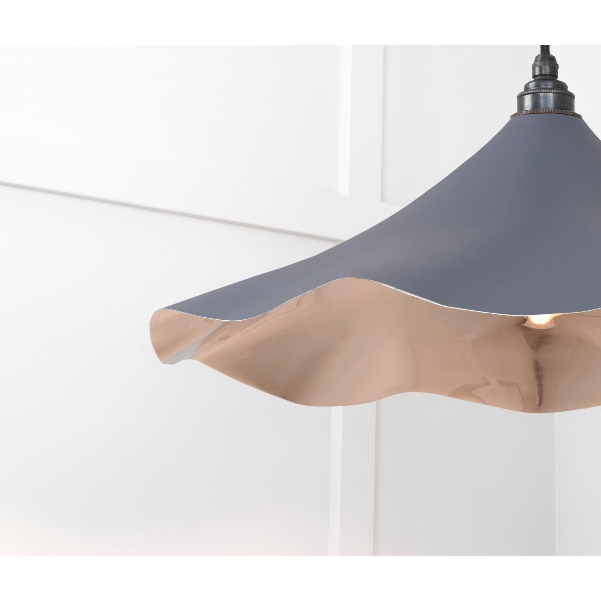 Smooth Nickel Flora Pendant in Slate | From The Anvil - Ceiling Lights - From The Anvil - Yester Home