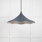 Smooth Nickel Flora Pendant in Slate | From The Anvil-Ceiling Pendants-Yester Home