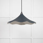 Smooth Nickel Flora Pendant in Soot | From The Anvil-Ceiling Pendants-Yester Home