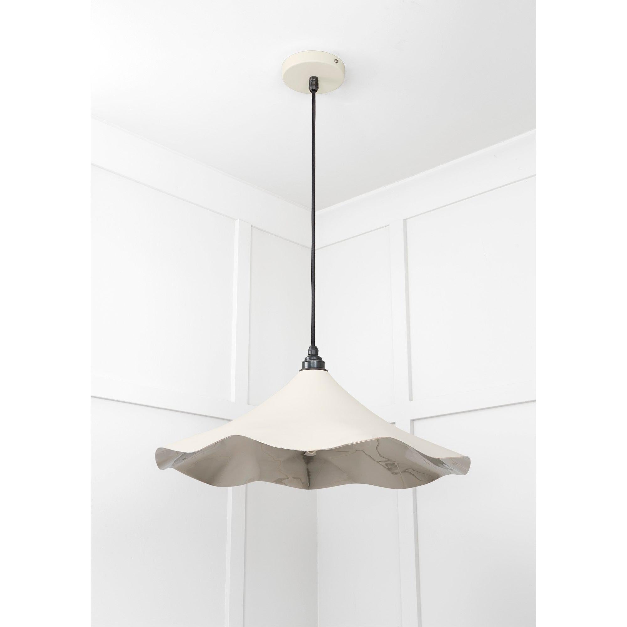 Smooth Nickel Flora Pendant in Teasel | From The Anvil - Ceiling Lights - From The Anvil - Yester Home