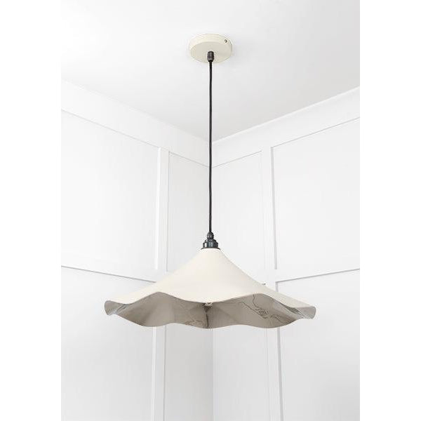 Smooth Nickel Flora Pendant in Teasel | From The Anvil-Ceiling Pendants-Yester Home