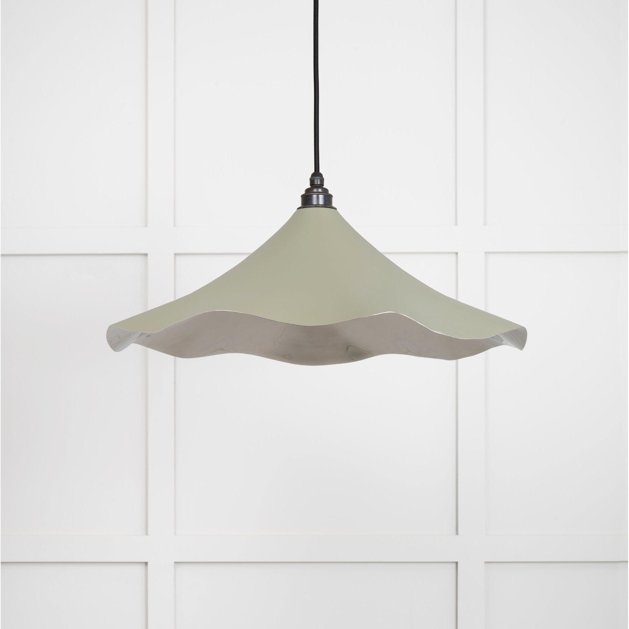 Smooth Nickel Flora Pendant in Tump | From The Anvil-Ceiling Pendants-Yester Home