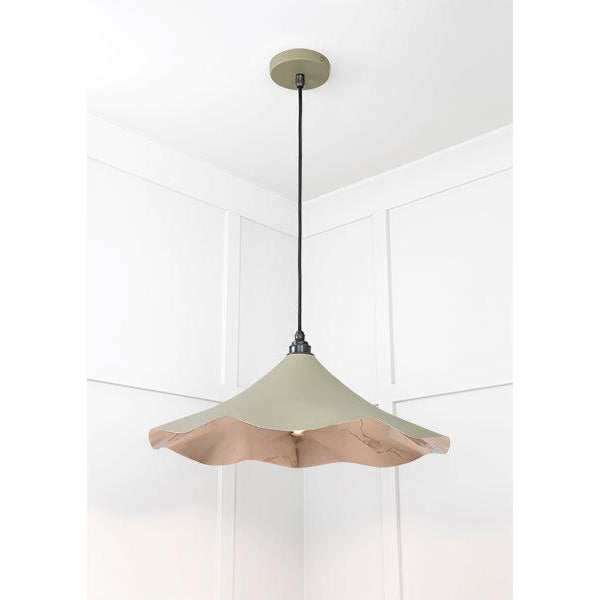 Smooth Nickel Flora Pendant in Tump | From The Anvil-Ceiling Pendants-Yester Home