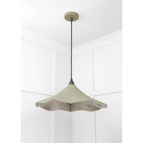 Smooth Nickel Flora Pendant in Tump | From The Anvil