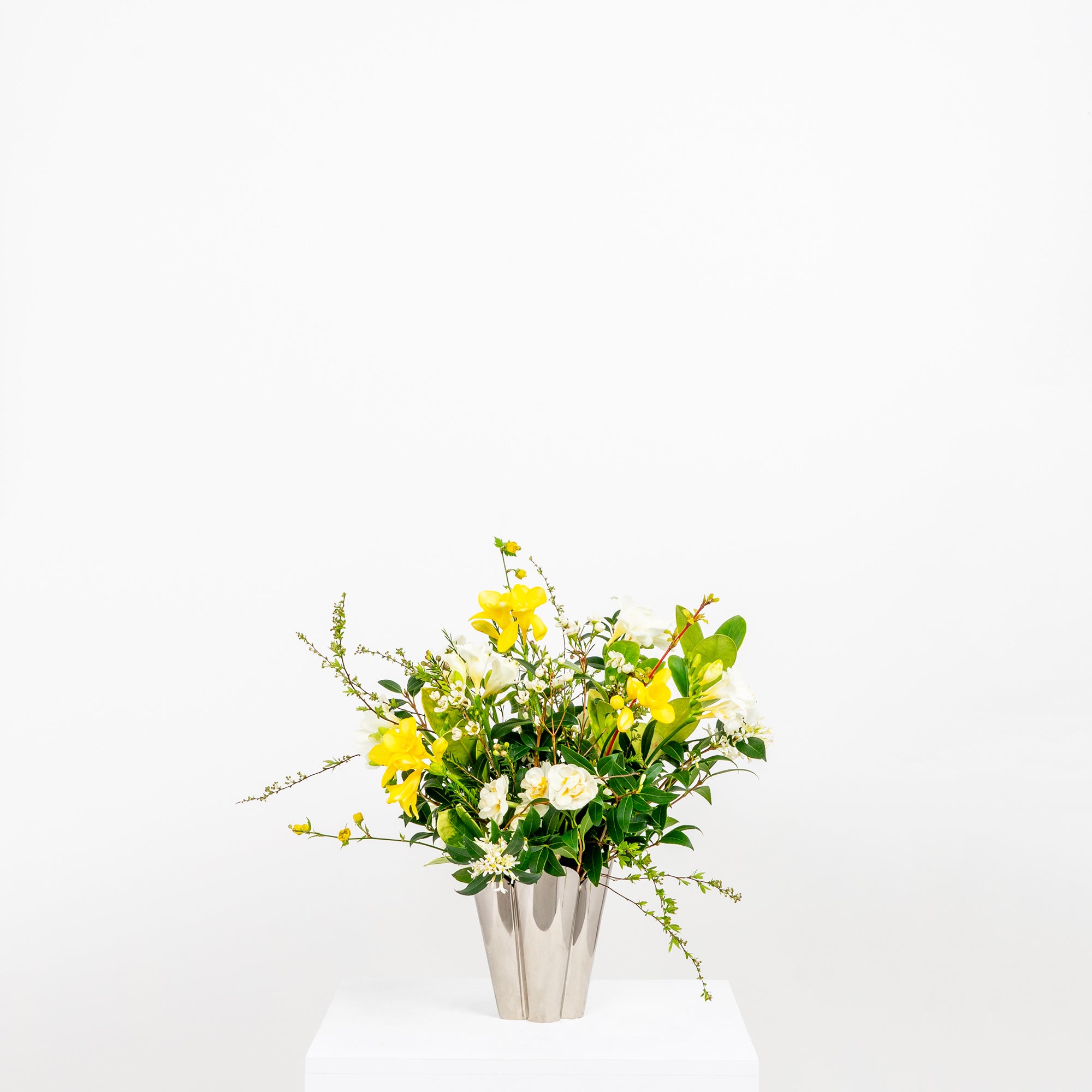 Smooth Nickel Flora Pot - Small | From The Anvil - Plant Pots - From The Anvil - Yester Home