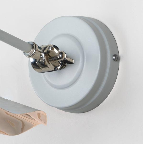 Smooth Nickel Flora Wall Light in Birch | From The Anvil-Wall Lights-Yester Home