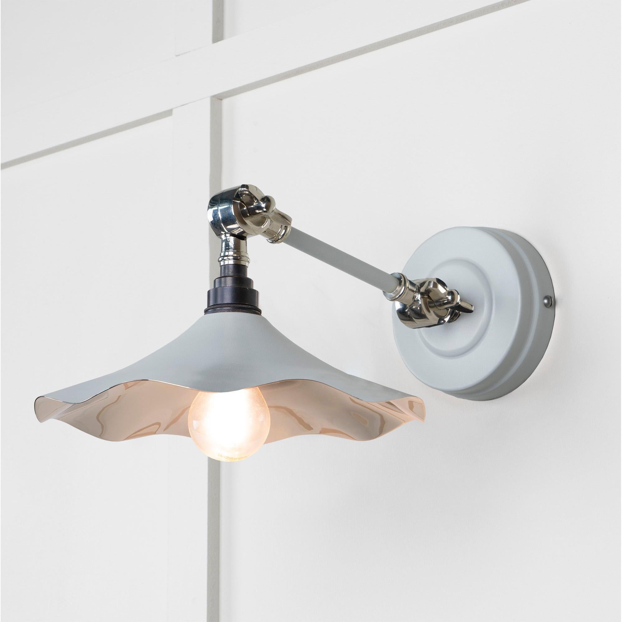 Smooth Nickel Flora Wall Light in Birch | From The Anvil - Wall Lights - From The Anvil - Yester Home