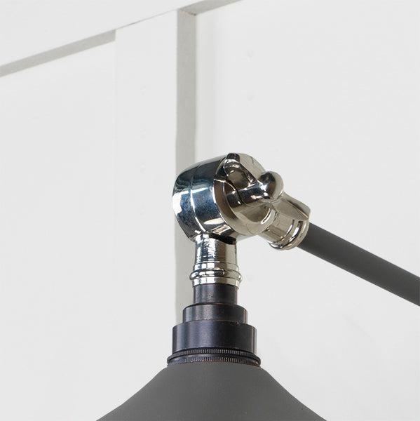 Smooth Nickel Flora Wall Light in Bluff | From The Anvil-Wall Lights-Yester Home