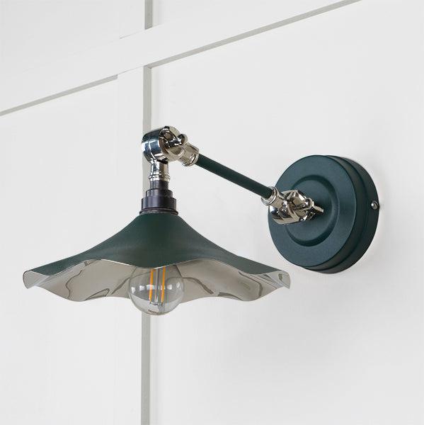 Smooth Nickel Flora Wall Light in Dingle | From The Anvil-Wall Lights-Yester Home