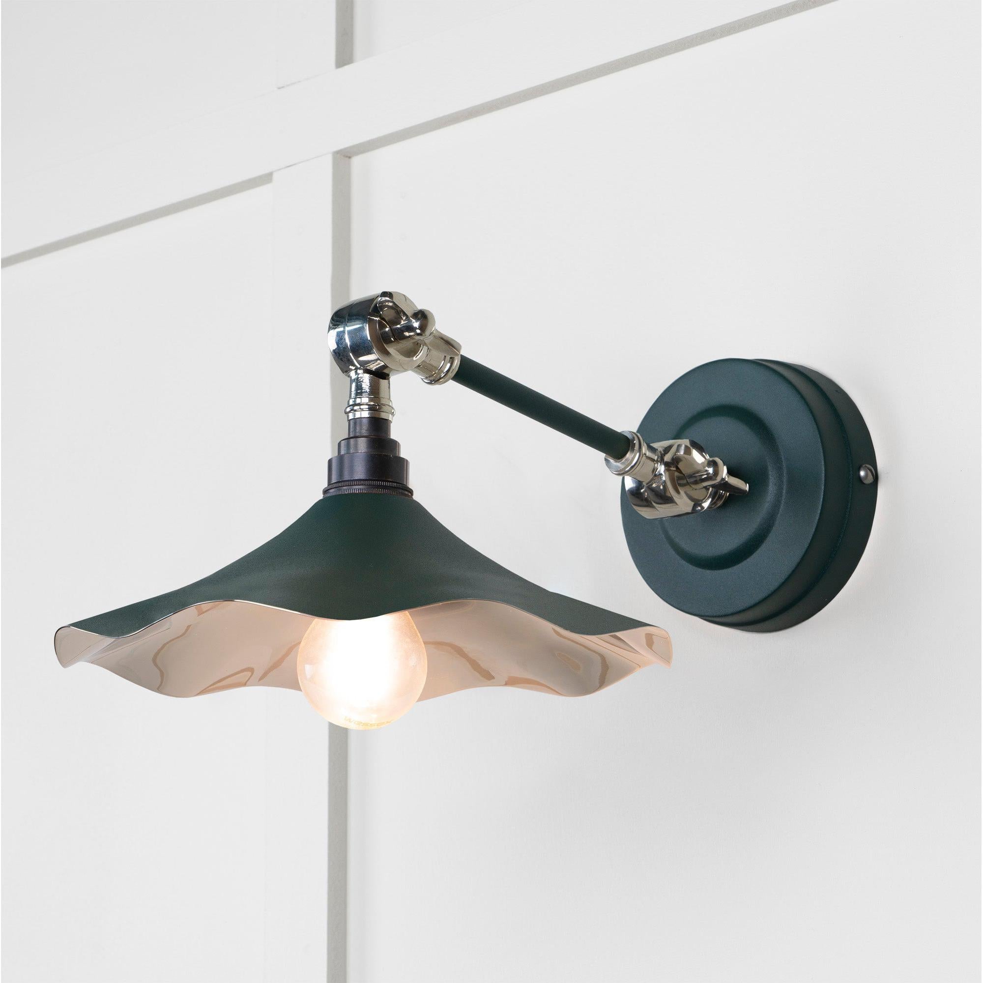 Smooth Nickel Flora Wall Light in Dingle | From The Anvil - Wall Lights - From The Anvil - Yester Home