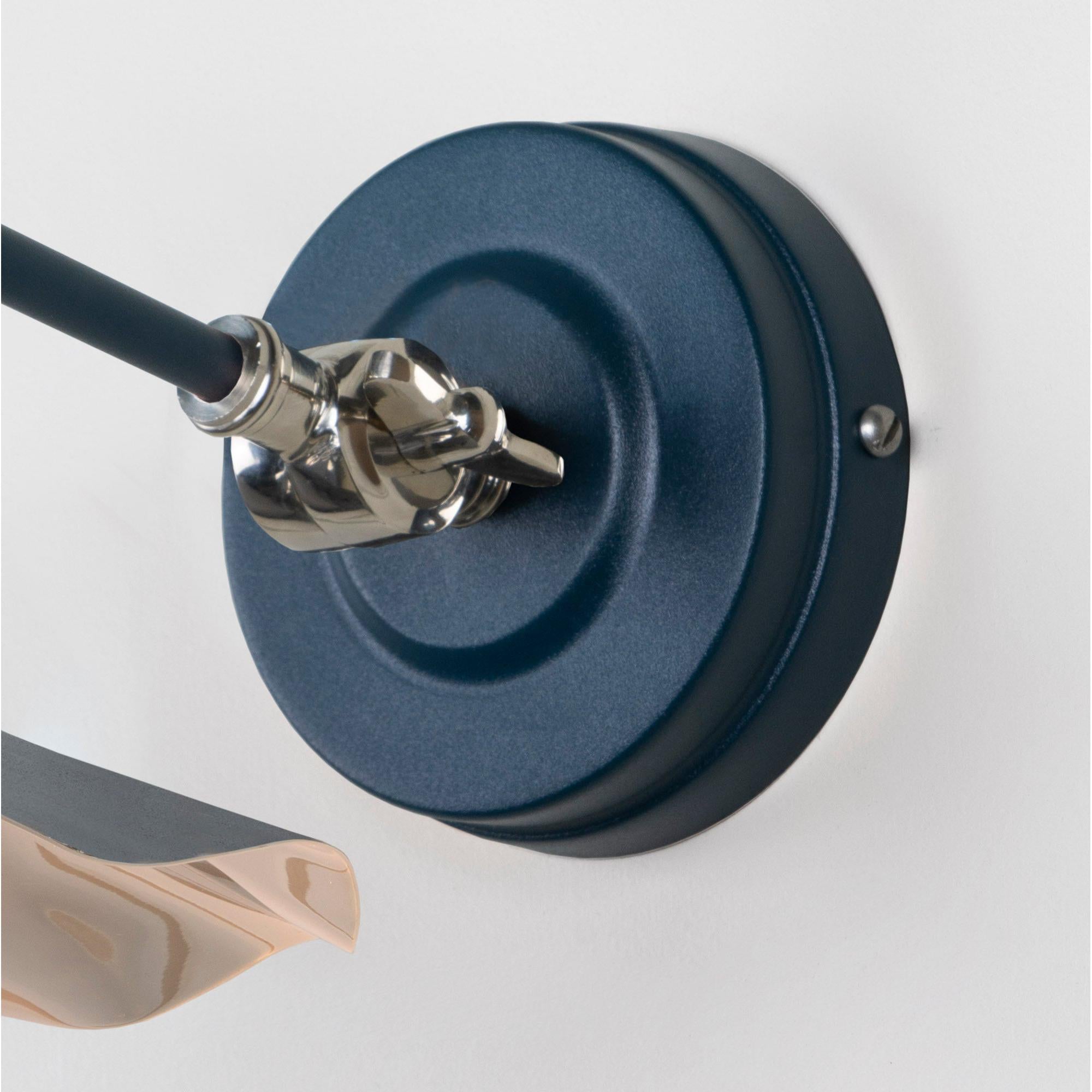 Smooth Nickel Flora Wall Light in Dusk | From The Anvil - Wall Lights - From The Anvil - Yester Home