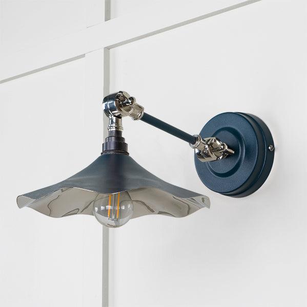 Smooth Nickel Flora Wall Light in Dusk | From The Anvil-Wall Lights-Yester Home