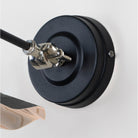 Smooth Nickel Flora Wall Light in Elan Black | From The Anvil - Wall Lights - From The Anvil - Yester Home