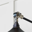 Smooth Nickel Flora Wall Light in Elan Black | From The Anvil-Wall Lights-Yester Home