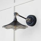 Smooth Nickel Flora Wall Light in Elan Black | From The Anvil - Wall Lights - From The Anvil - Yester Home