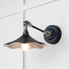 Smooth Nickel Flora Wall Light in Elan Black | From The Anvil-Wall Lights-Yester Home