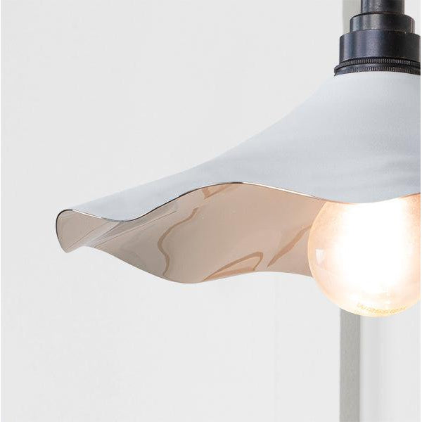 Smooth Nickel Flora Wall Light in Flock | From The Anvil-Wall Lights-Yester Home
